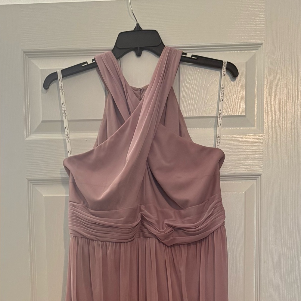 Elegant Pink Strapless Dress